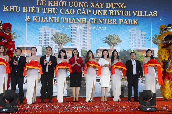 cắt băng khánh thành khởi công One River Villas